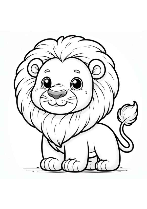 Desenho de Leão Desenho Colorir Imprimir 27