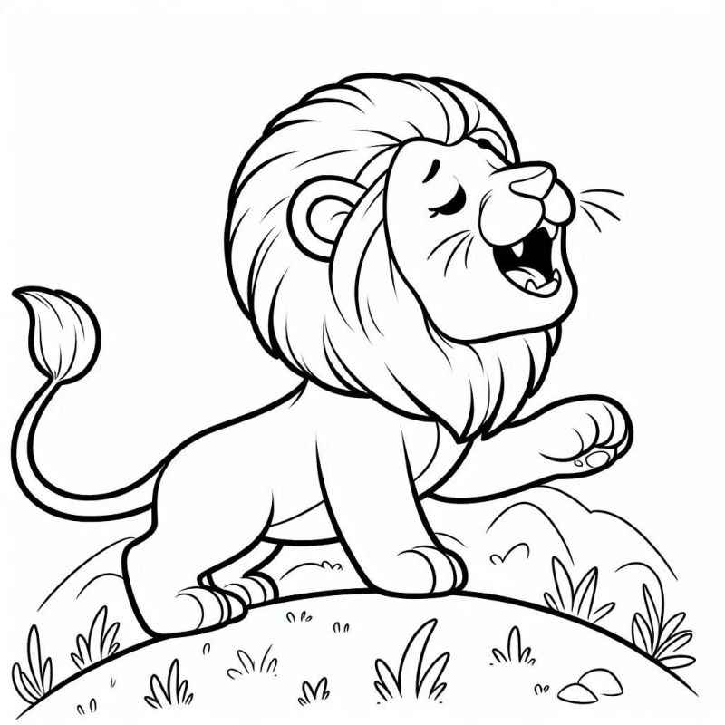 Desenho de Leão Desenho Colorir Imprimir 30