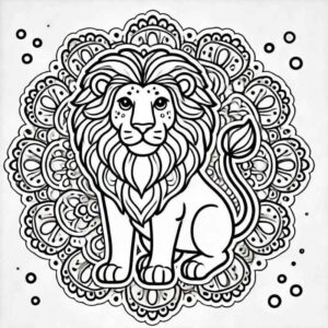 Desenho de Leão Desenho Colorir Imprimir 32