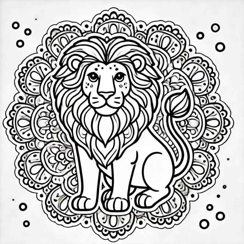 Desenho de Leão Desenho Colorir Imprimir 32