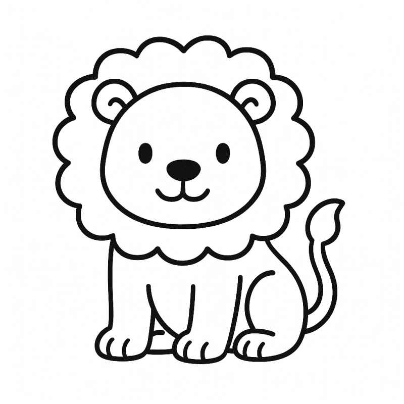 Desenho de Leão Desenho Colorir Imprimir 36