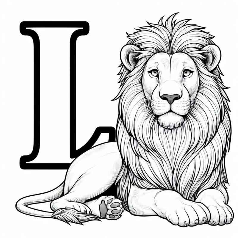 Desenho de Leão Desenho Colorir Imprimir 37