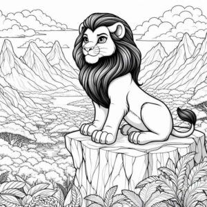 Desenho de Leão Desenho Colorir Imprimir 38