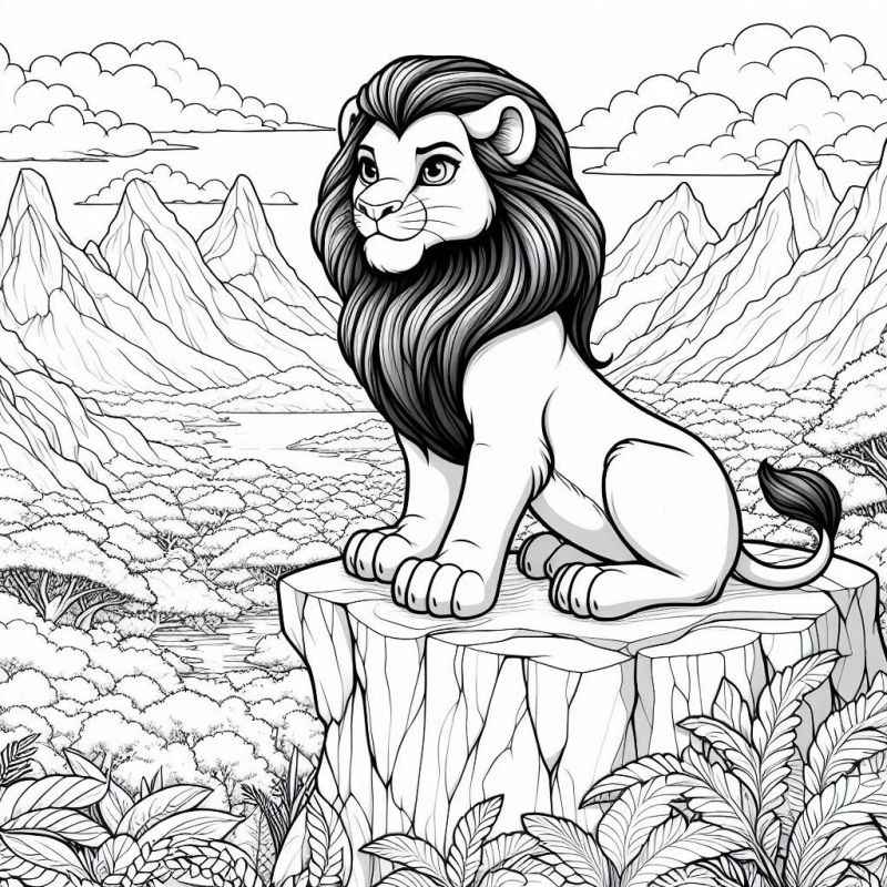 Desenho de Leão Desenho Colorir Imprimir 38