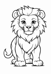 Desenho de Leão Desenho Colorir Imprimir 44