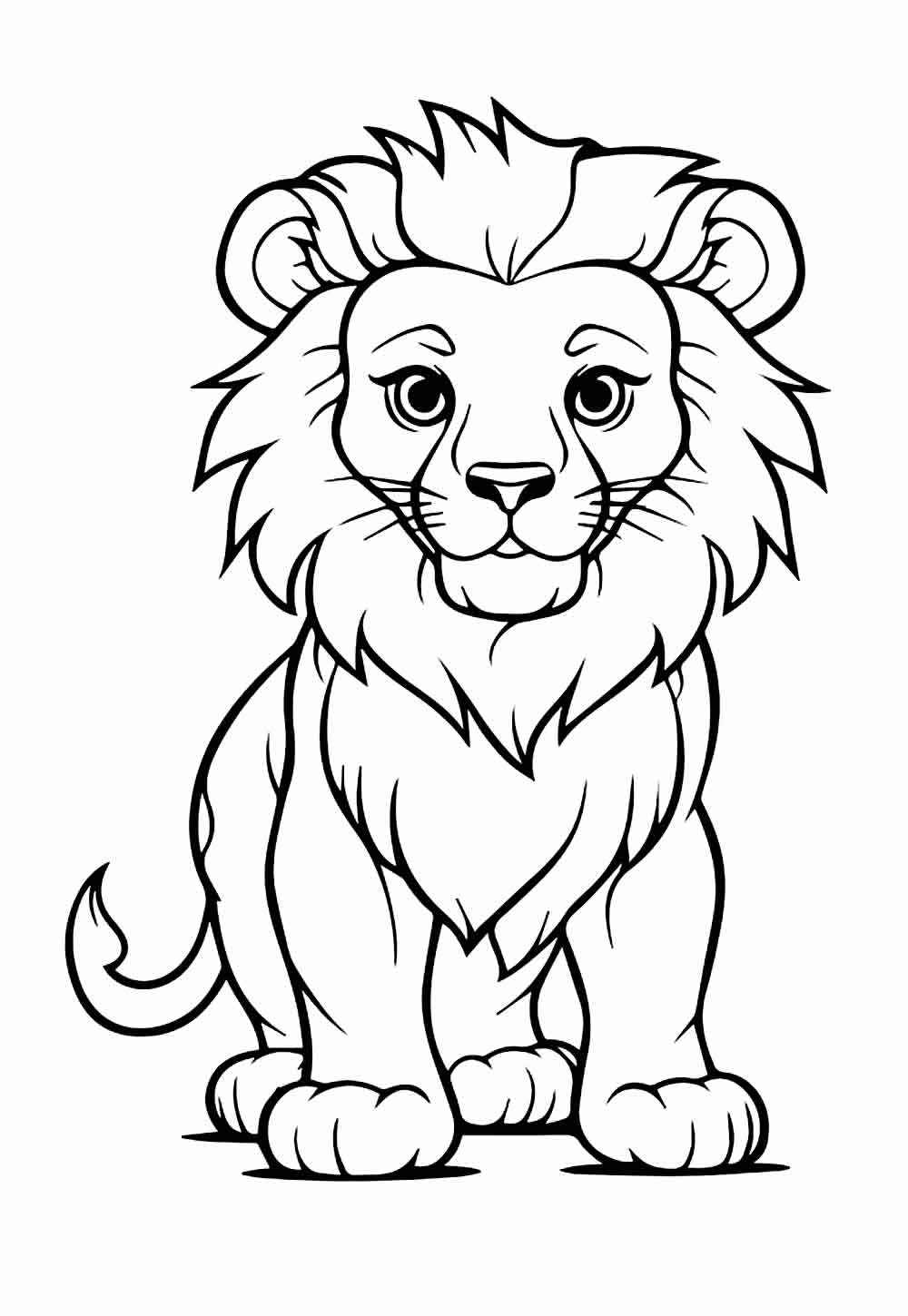 Desenho de Leão Desenho Colorir Imprimir 44