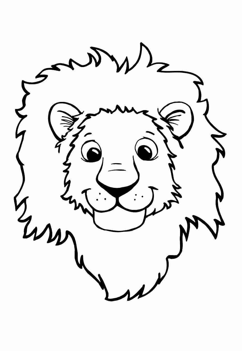 Desenho de Leão Desenho Colorir Imprimir 45