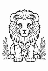 Desenho de Leão Desenho Colorir Imprimir 48
