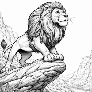 Desenho de Leão Desenho Colorir Imprimir 49