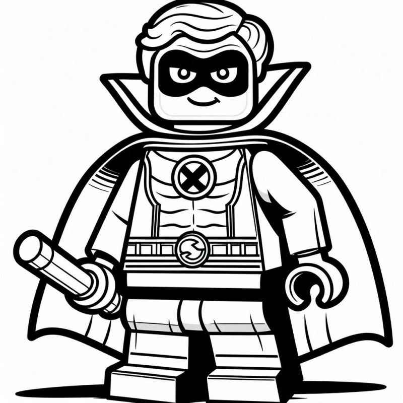 Desenho de Lego Super Heroi Para Colorir 1