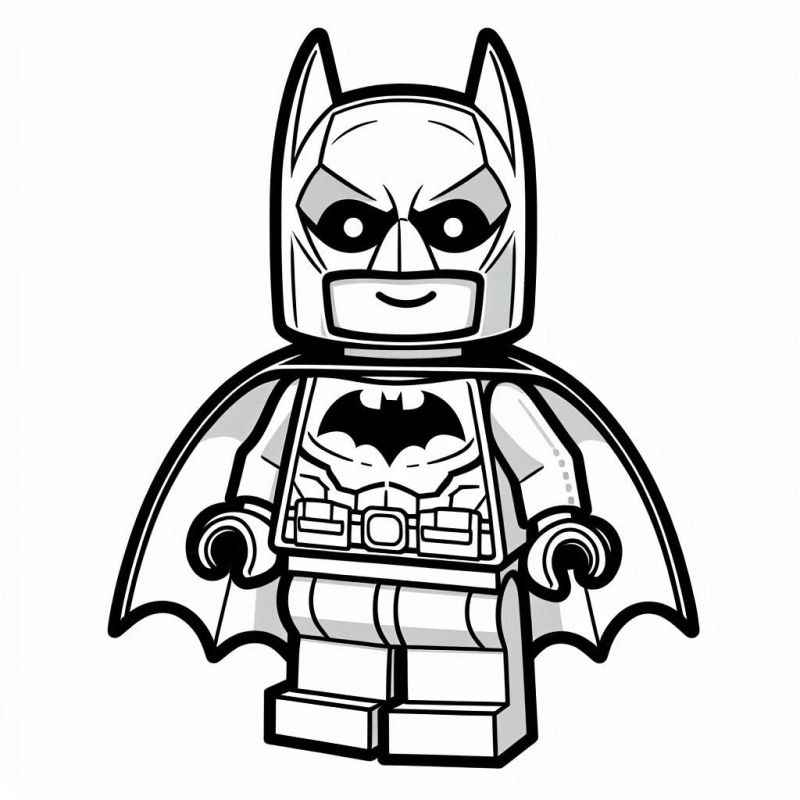 Desenho de Lego Super Heroi Para Colorir