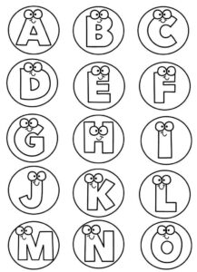 Desenho de Letras Do Alfabeto Desenho Colorir Imprimir 02