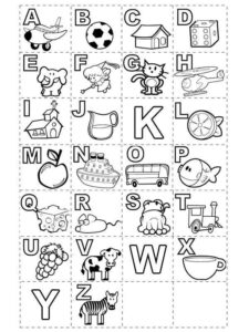 Desenho de Letras Do Alfabeto Desenho Colorir Imprimir 05