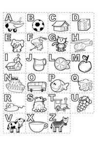 Desenho de Letras Do Alfabeto Desenho Colorir Imprimir 11