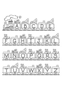 Desenho de Letras Do Alfabeto Desenho Colorir Imprimir 12