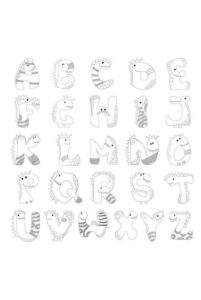 Desenho de Letras Do Alfabeto Desenho Colorir Imprimir 13