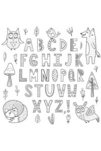 Desenho de Letras Do Alfabeto Desenho Colorir Imprimir 14