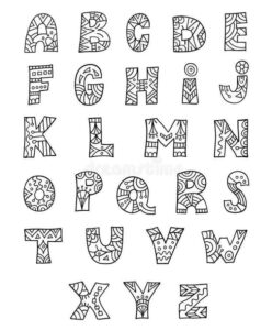 Desenho de Letras Do Alfabeto Desenho Colorir Imprimir 17