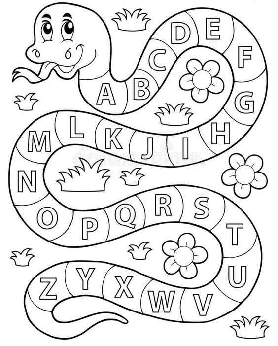 Desenho de Letras Do Alfabeto Desenho Colorir Imprimir 24