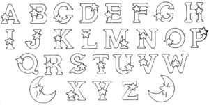 Desenho de Letras Do Alfabeto Desenho Colorir Imprimir 25