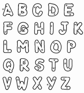 Desenho de Letras Do Alfabeto Desenho Colorir Imprimir 27