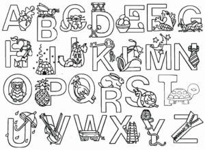 Desenho de Letras Do Alfabeto Desenho Colorir Imprimir 28