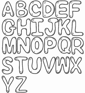 Desenho de Letras Do Alfabeto Desenho Colorir Imprimir 29
