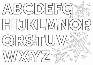 Desenho de Letras Do Alfabeto Desenho Colorir Imprimir 30