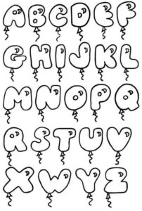 Desenho de Letras Do Alfabeto Desenho Colorir Imprimir 32