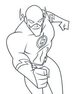 Desenho de Liga Da Justica Para Colorir Flash Para Pintar