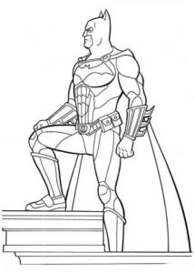 Desenho de Liga Da Justica Para Colorir Batman 2