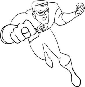 Desenho de Liga Da Justica Para Colorir Desenhos Do Lanterna Verde Para Pintar