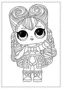 Desenho de Lol Para Colorir Imprimir Cabelo Caramujo