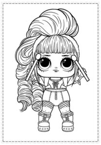 Desenho de Lol Para Colorir Imprimir Cabelo Cavalo