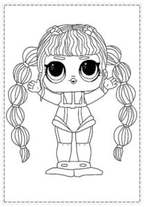 Desenho de Lol Para Colorir Imprimir Cabeluda