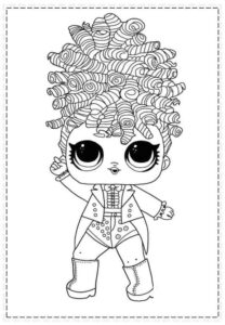 Desenho de Lol Para Colorir Imprimir Encaracolado