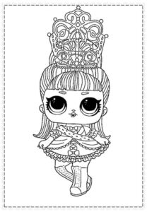 Desenho de Lol Para Colorir Imprimir Rainha