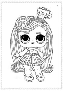 Desenho de Lol Para Colorir Imprimir Rainha Princesa