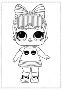 Desenho de Lol Para Colorir Praia