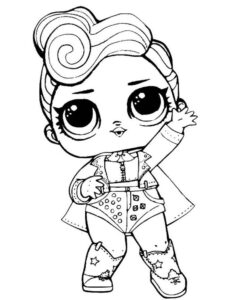 Desenho de Lol The Queen Para Colorir
