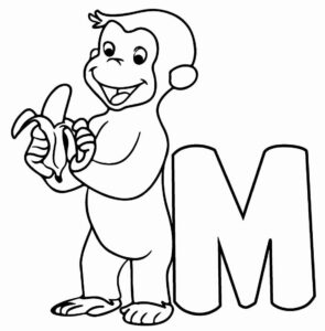 Desenho de Macacos Desenho Colorir Imprimir 023