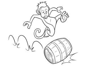 Desenho de Macacos Desenho Colorir Imprimir 026