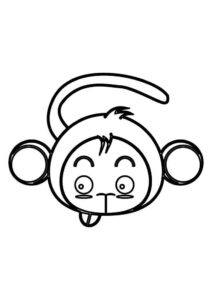 Desenho de Macacos Desenho Colorir Imprimir 091