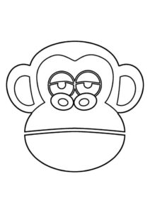 Desenho de Macacos Desenho Colorir Imprimir 092