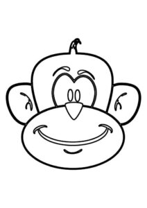 Desenho de Macacos Desenho Colorir Imprimir 095