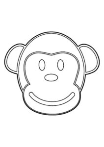 Desenho de Macacos Desenho Colorir Imprimir 097