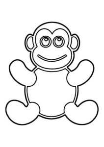 Desenho de Macacos Desenho Colorir Imprimir 101