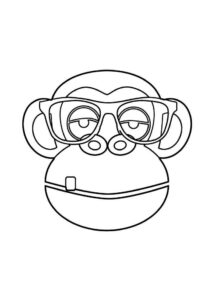 Desenho de Macacos Desenho Colorir Imprimir 103
