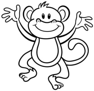 Desenho de Macacos Desenho Colorir Imprimir 110