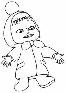 Desenho de Masha E O Urso Desenho Colorir Imprimir 06